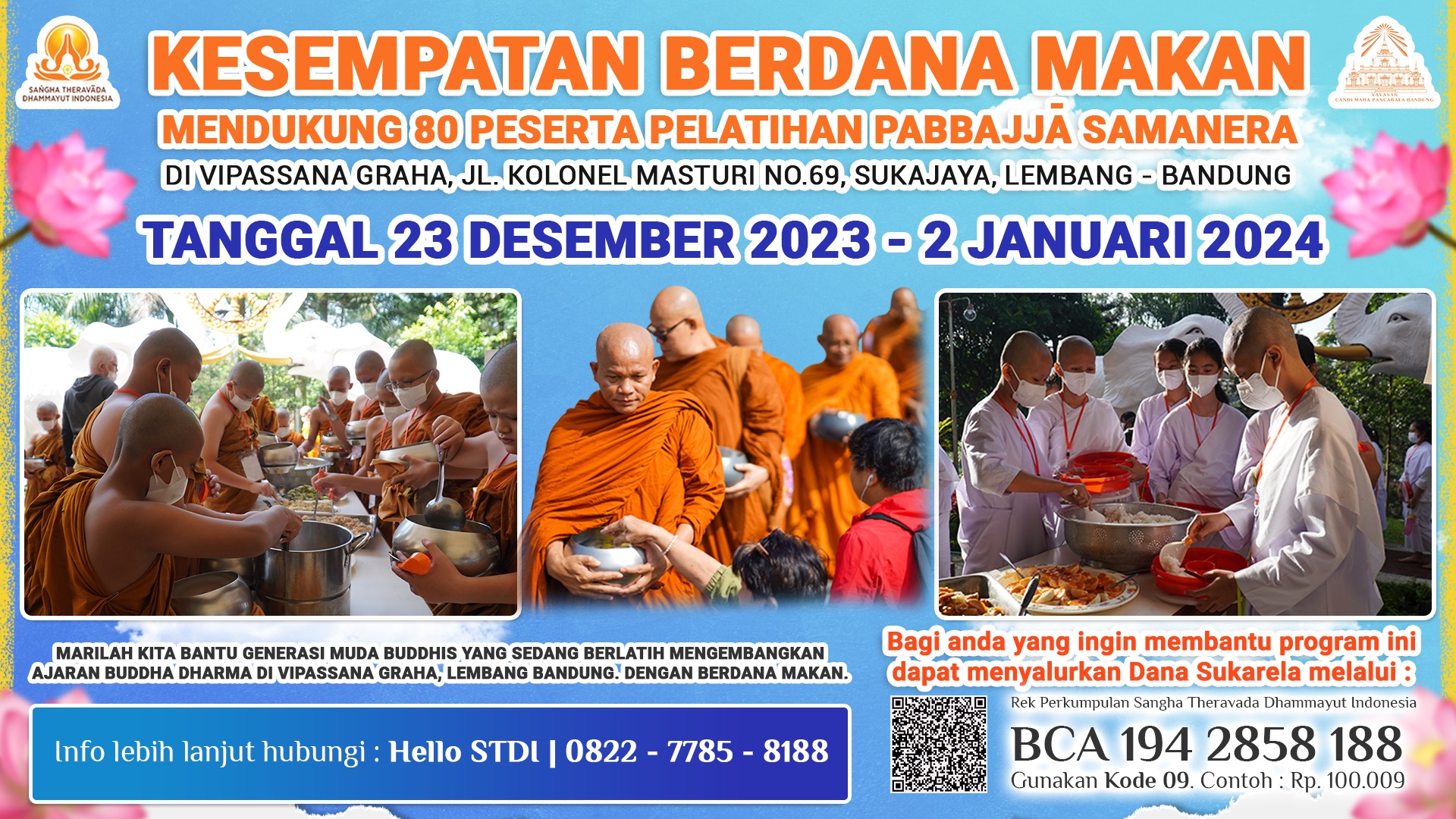 Dana Makan Pabajja Samanera STDI Ke-8