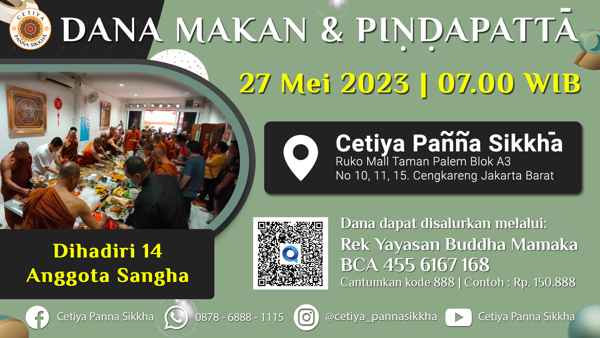 Dana Makan dan Sanghadana CPS 27 Mei 2023