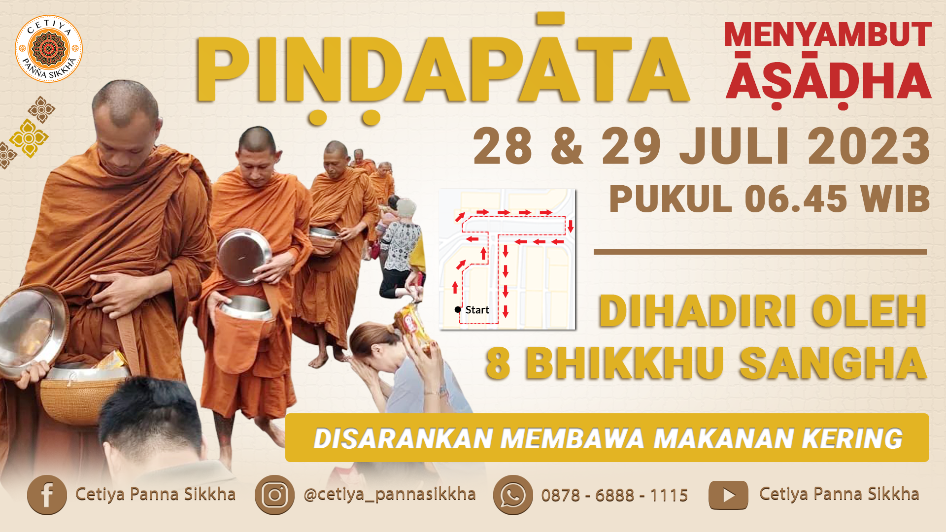 Pindapatta CPS 27 28 29 Juli 2023
